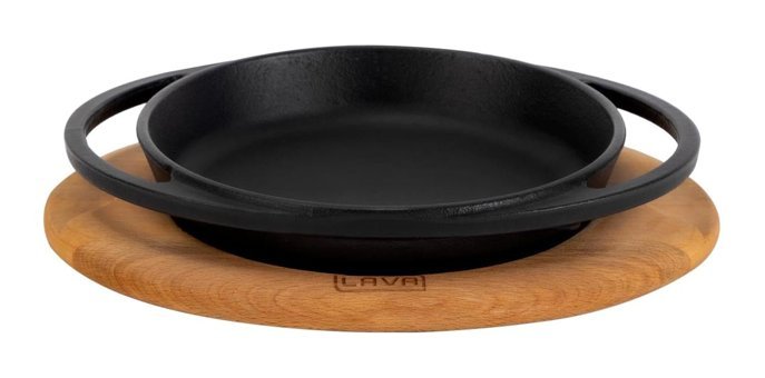 Lava Mini Döküm 20 cm Düz Tava Siyah