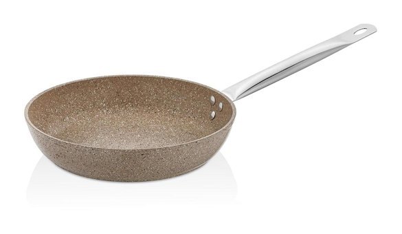 Schafer Galaxy Metal Saplı Döküm 26 cm Düz Tava Krem