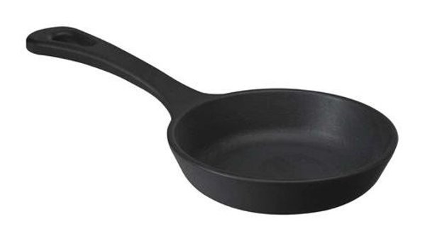 Lava Plastik Saplı Döküm 12 cm Düz Tava Siyah