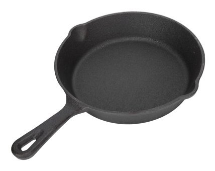 Tıta-Dong Çift Çıkışlı Döküm Saplı Demir Döküm 20 cm Kızartma Tava Siyah