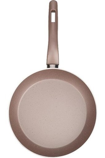Emsan Premium Plastik Saplı Granit 26 cm Düz Tava Rose Gold