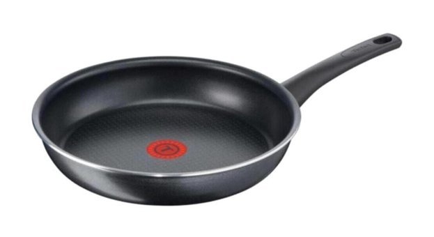 Tefal Elegance Plastik Saplı Titanyum 28 cm Düz Tava Siyah