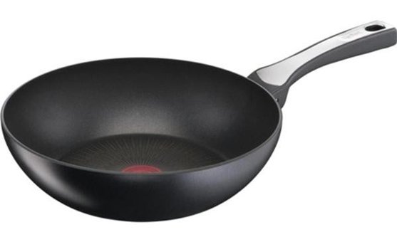 Nidage 6x Unlimitedone Plastik Saplı Alüminyum 28 cm Wok Tava Siyah