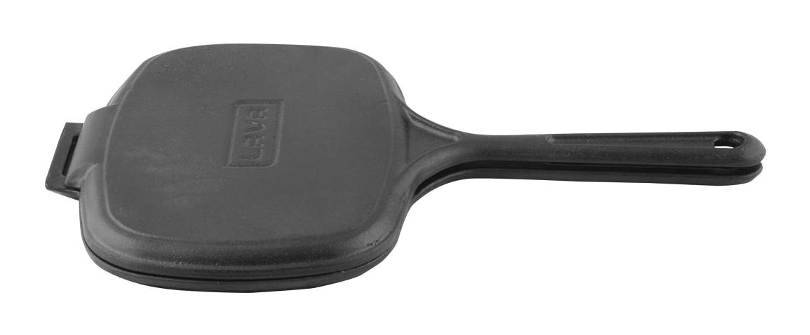 Lava Döküm Saplı Demir Döküm 26 cm Tost Tava Siyah
