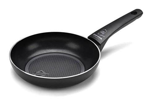 Moneta Recy 0005550120 Plastik Saplı Alüminyum 20 cm Düz Tava Siyah