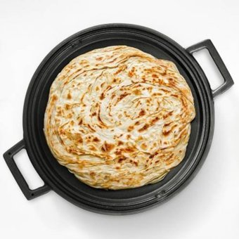 Lava Demir Saplı Döküm 28 cm Grill Tava Siyah