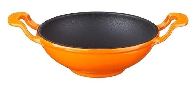 Lava Döküm 16 cm Wok Tava Turuncu