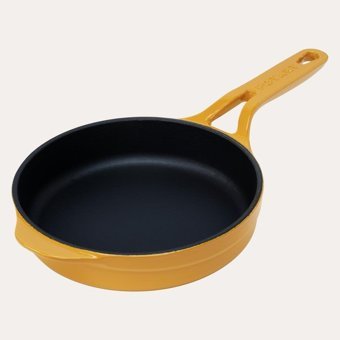 Pot Art Mini Döküm 20 cm Düz Tava Sarı