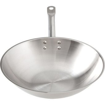 Jumbo Strong Çelik 28 cm Wok Tava Gri