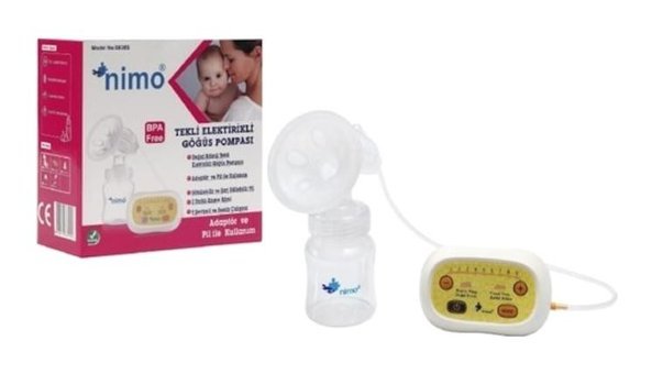 Nimo S838S Elektrikli Biberonlu Tekli Göğüs Pompası