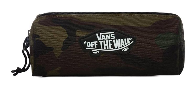 Vans Otw Siyah Düz Bez Bölmeli Tek Gözlü Dikdörtgen Cüzdan Kalem Kutusu