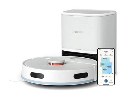 Philips XU2100/20 Haritalı Çöp İstasyonlu Moplu Hepa Filtreli Islak Kuru 2700 Pa Beyaz