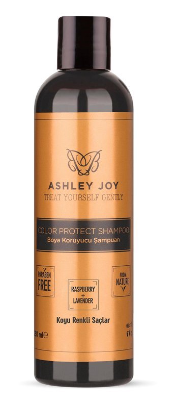 Ashley Joy Koyu Renk Boyalı Saç Güçlendirici Arındırıcı Sülfatsız Lavantalı Parabensiz Bitkisel Kremli Şampuan 250 ml