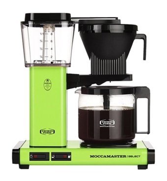 Moccamaster 53991 KBG Select Plastik Filtreli Karaf 1.25 L Hazne Kapasiteli 10 Fincan Akıllı 1520 W Fıstık Yeşili Filtre Kahve Makinesi
