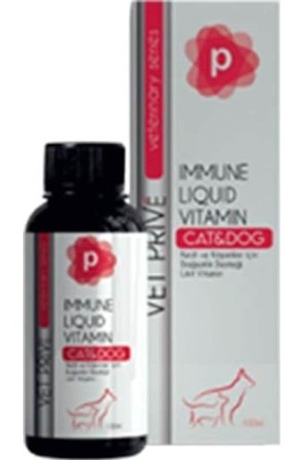 Vet Prive Veterinary Immune Liquid E Vitamini Bağışıklık Güçlendirici Likit 100 ml