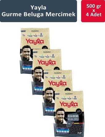 Yayla Gurme Beluga Mercimek 4x500 gr