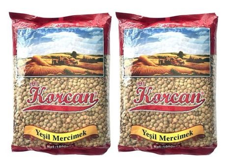 Korcan Yeşil Mercimek 2x1 kg