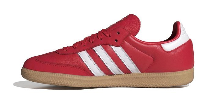 Adidas Samba OG IE6524 Bağcıklı Kadın Günlük Ayakkabı Kırmızı
