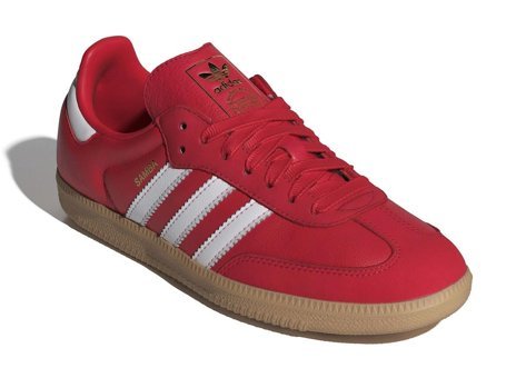 Adidas Samba OG IE6524 Bağcıklı Kadın Günlük Ayakkabı Kırmızı