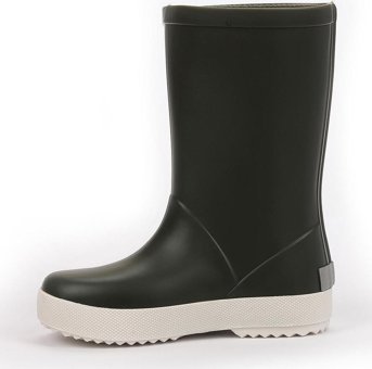 Igor Splash Nautico W10107-042 Su Geçirmez Yuvarlak Burunlu Kalın Düz Taban Haki Kısa Çocuk Çizme