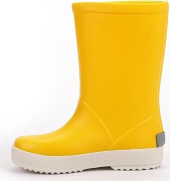Igor Splash Nautico W10107-008 Su Geçirmez Yuvarlak Burunlu Kalın Düz Taban Sarı Kısa Çocuk Çizme