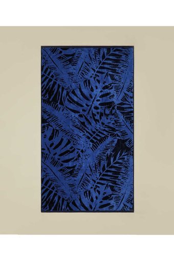 Maisonette Palm Plaj Havlusu Mavi Siyah