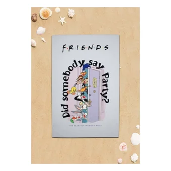 Dogo Mare Looney Tunes Friends Friends Plaj Havlusu Çok Renkli