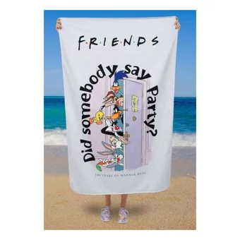Dogo Mare Looney Tunes Friends Friends Plaj Havlusu Çok Renkli