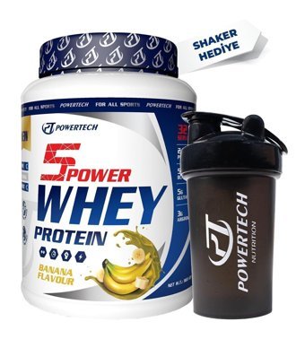 Powertech Sports&Nutrition Muzlu Whey Protein Tozu 960 gr + Powertech Shaker Hediyeli