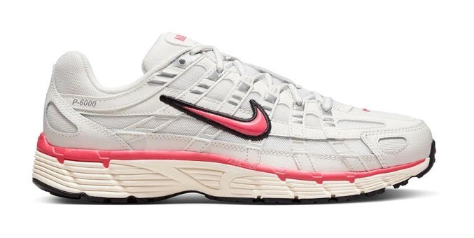 Nike P-6000 HJ7361-133 Ortopedik Bağcıklı Kadın Günlük Ayakkabı Kırmızı