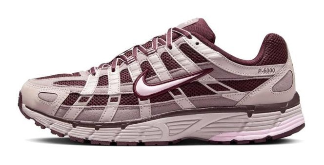 Nike P-6000 HV2522-600 Ortopedik Bağcıklı Kadın Günlük Ayakkabı Bordo