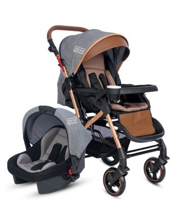 Tommybaby Tornado Çift Yönlü Katlanabilir 360 Derece Dönen Tam Yatar Travel Sistem Bebek Arabası