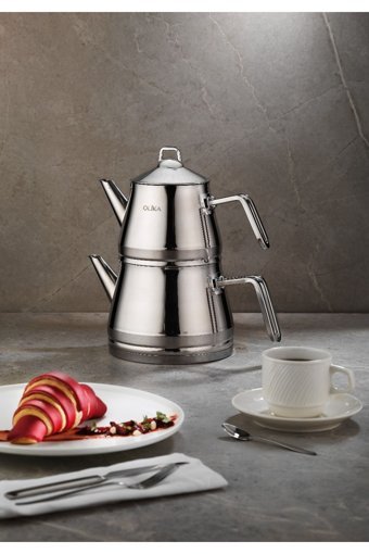 Olika Mars Paslanmaz Çelik Çaydanlık İnox