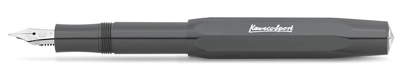 Kaweco Skyline Sport Kartuşlu-Pistonlu Paslanmaz Çelik Doldurulabilir F Gri Dolma Kalem