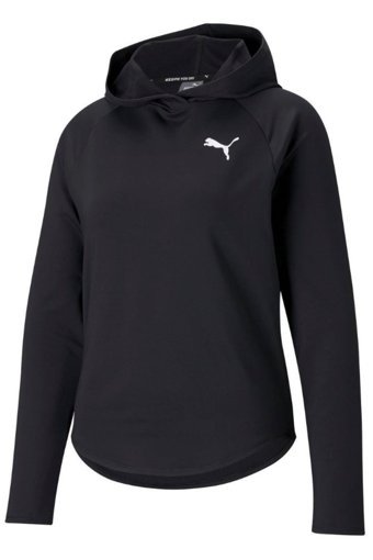 Puma Active 586858 Kapüşonlu Baskılı Siyah Uzun Kadın Sweatshirt