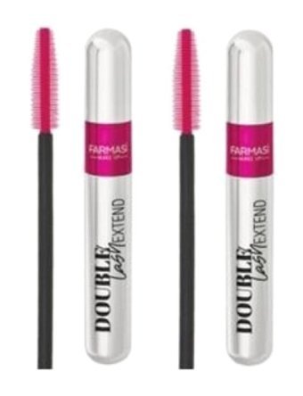 Farmasi Double Lash Extend Uzunluk Veren Siyah Maskara 2 adet