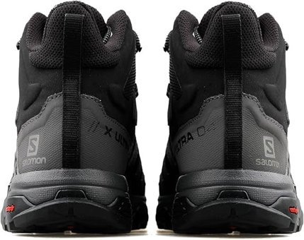 Salomon X Ultra 4 Mid L41383400 Gore-Tex Su Geçirmez Yuvarlak Burunlu Kalın Bağcıklı Siyah Erkek Bot