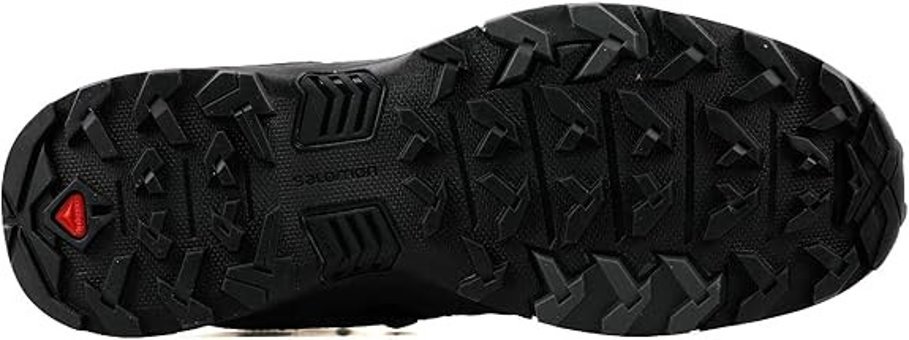 Salomon X Ultra 4 Mid L41383400 Gore-Tex Su Geçirmez Yuvarlak Burunlu Kalın Bağcıklı Siyah Erkek Bot