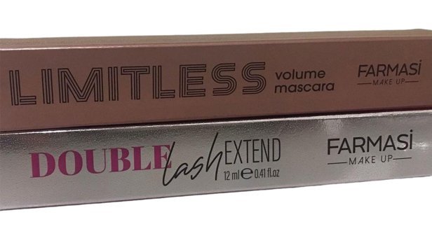 Farmasi Limitless Hacim Veren Siyah Maskara + Farmasi Double Lash Extend Siyah Maskara