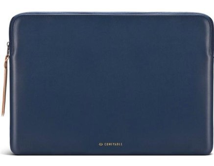 Comfyable 13-14 inç Deri Su Geçirmez Kılıf Laptop Çantası Koyu Mavi