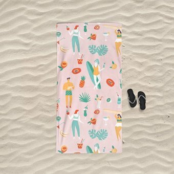 Marte Home Summer Times Plaj Havlusu Çok Renkli