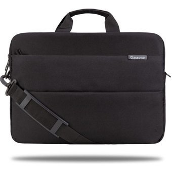 Classone Warkout TL6000 15.6 inç Kumaş Su Geçirmez El-Omuz Laptop Çantası Siyah