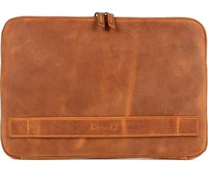 Morca 13-13.3 inç Hakiki Deri Su Geçirmez Kılıf Laptop Çantası Taba