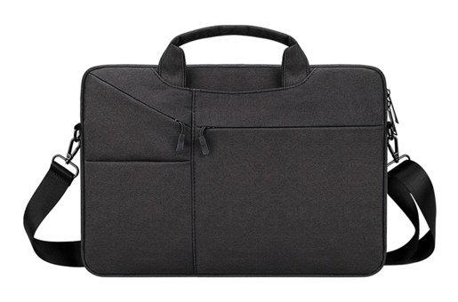 Ljxdys 14.1-15.4 inç Kumaş Su Geçirmez El-Omuz Laptop Çantası Siyah