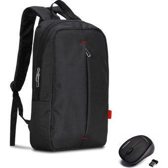 Classone Roma 15.6 inç Kumaş Su Geçirmez Sırt Laptop Çantası Siyah