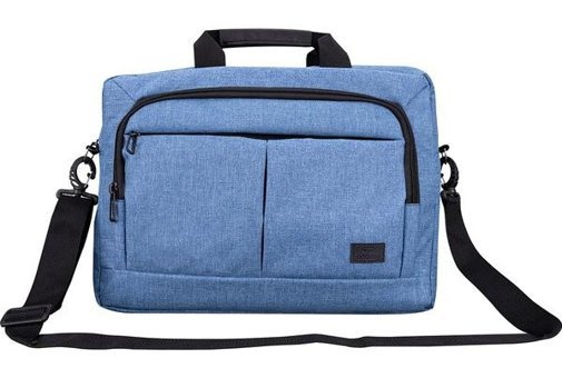 Addison 300683 13 inç Deri El-Omuz Laptop Çantası Mavi