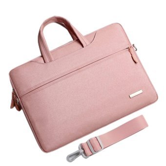 Bsxjh 13.3-14-15.6 inç Oxford Kumaş Su Geçirmez El-Omuz Laptop Çantası Pembe