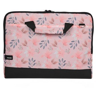 Moserini Taban Korumalı 15.6 inç Kumaş El-Omuz Laptop Çantası Pembe