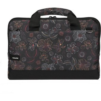 Moserini Taban Korumalı 13-13.3 inç Kumaş El-Omuz Laptop Çantası Siyah