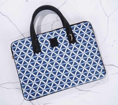 Minbag Marin 13 inç Polyester Su Geçirmez El-Omuz Laptop Çantası Lacivert